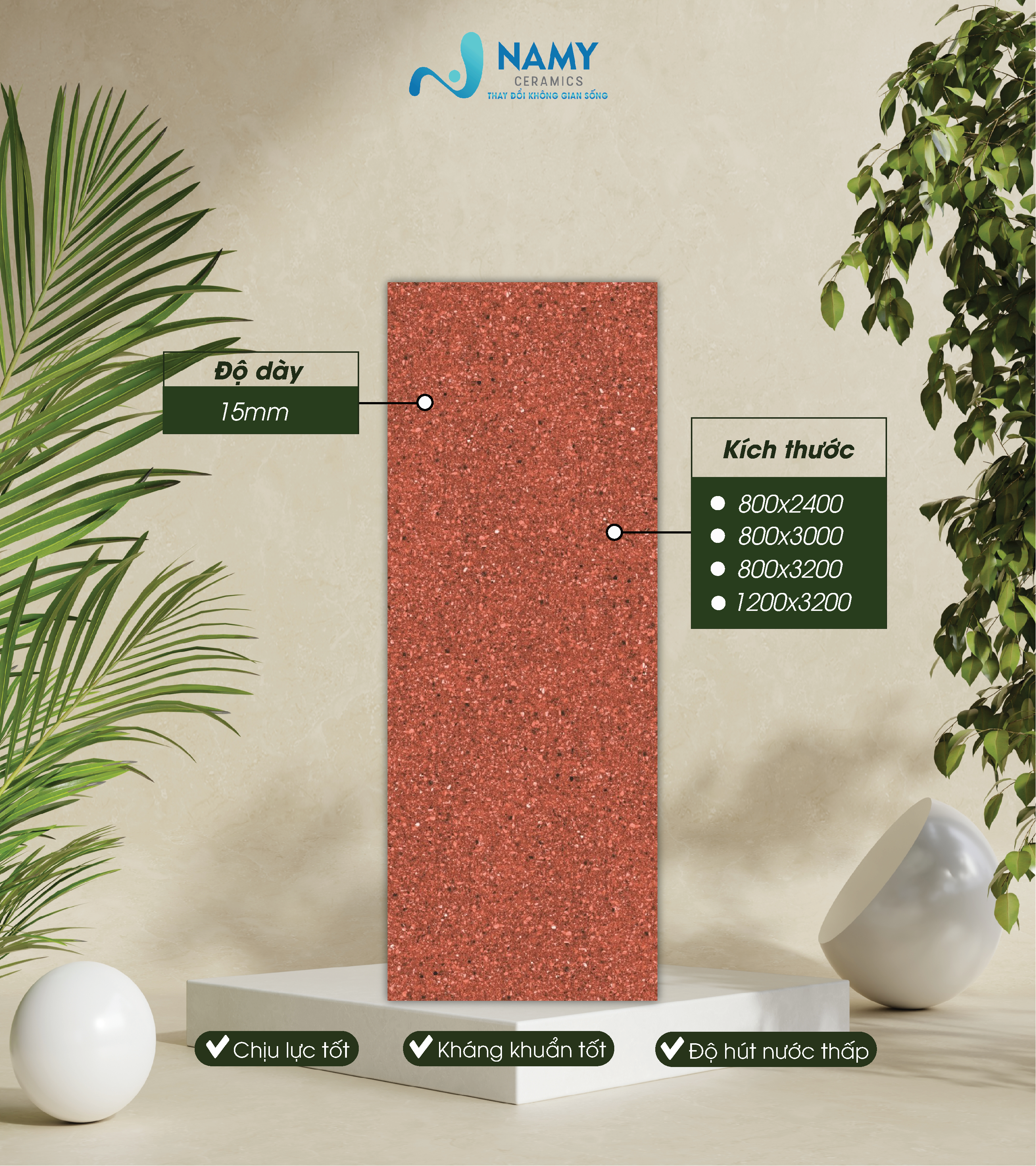 Đá nung kết vân granite – gạch giả đá hoa cương là một trong những lựa chọn tối ưu trong lĩnh vực vật liệu ốp lát hiện nay