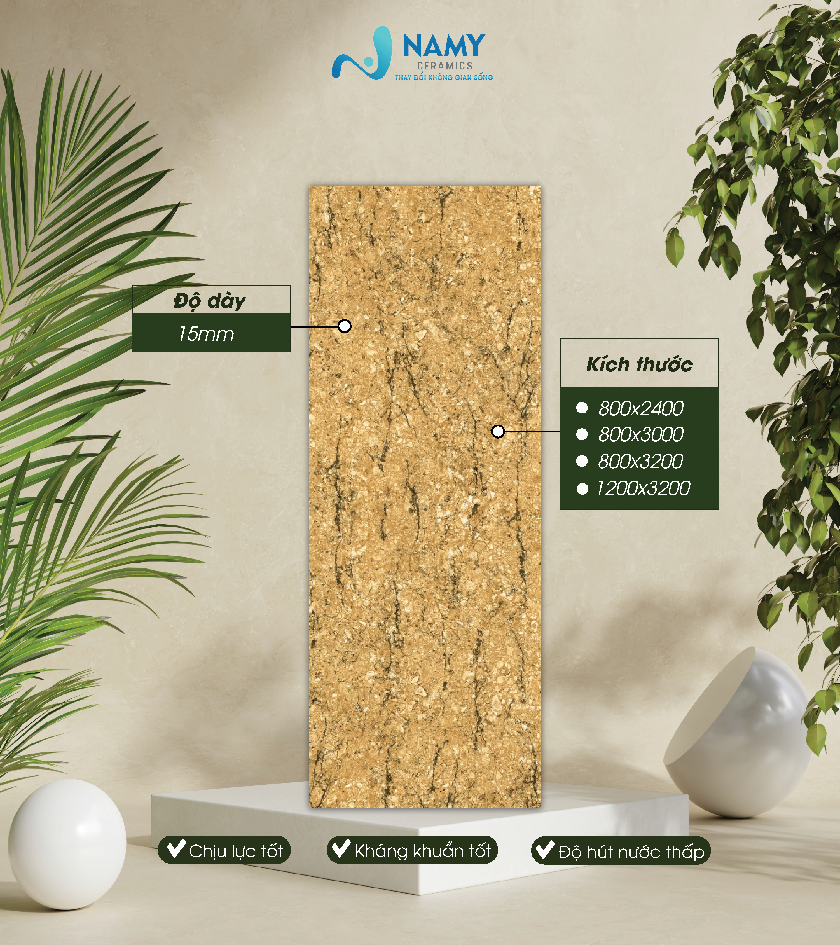 Gạch giả đá hoa cương tại Tổng Kho Gạch NAMY Ceramics