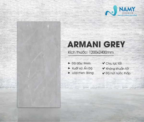 Gạch màu xám khói đơn sắc đang bán chạy tại nhà NAMY Ceramics