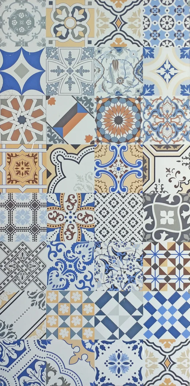 Gạch đất nung ceramic với đa dạng màu sắc hoạ tiết dùng ốp trang trí