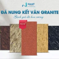 Gạch giả đá hoa cương – đá nung kết vân granite là một trong những mẫu đá mới nhất và bán chạy tại NAMY Ceramics
