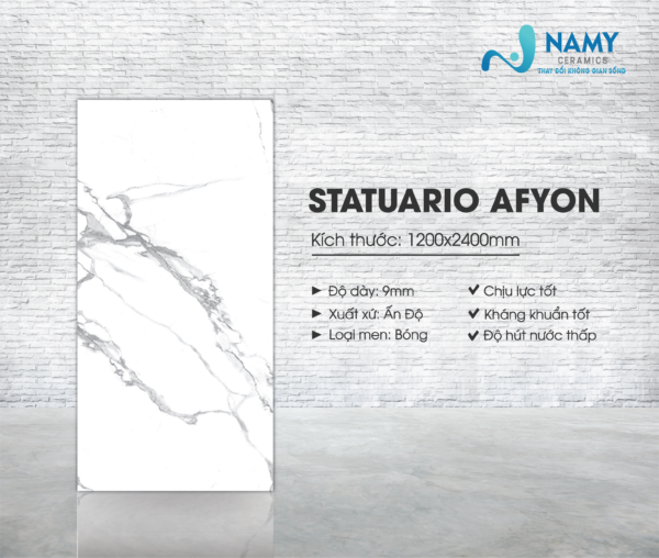 Đá nung kết trắng vân 1200x2400 rất được ưa chuộng trong việc ốp lát nhà vệ sinh 