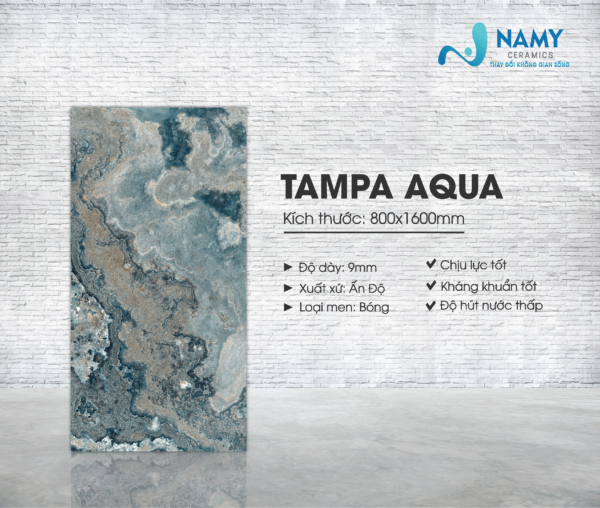 Gạch bóng kính tại Namy được phủ một lớp men siêu bóng giúp chống thấm , chống xước rất hiệu quả 