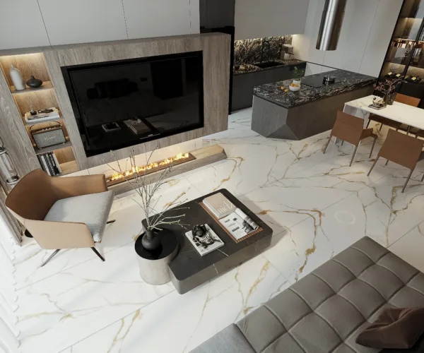 Gạch trắng vân mây 60x120 tại Namy Ceramics