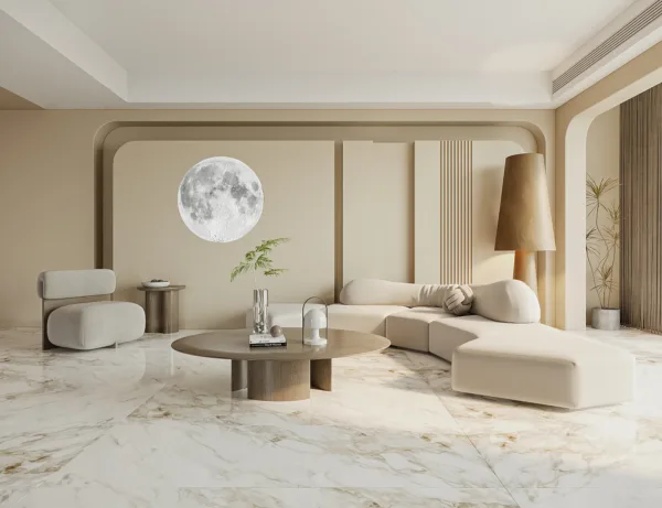 ĐÁ NUNG KẾT TRẮNG VÂN KHÓI VOLAKAS GRIGIO ỨNG DỤNG THỰC TẾ VÀO HẠNG MỤC LÁT SÀN