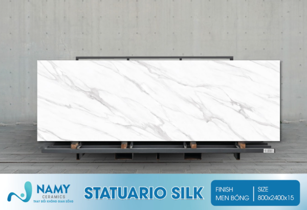 Đá nung kết trắng vân mây - mẫu đá lát sàn được ưa chuộng trong rất nhiều năm