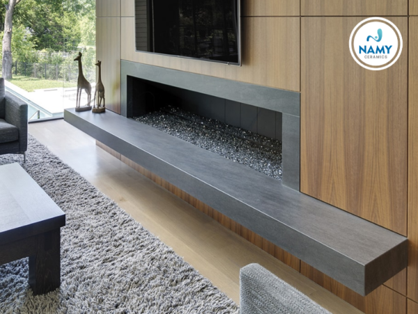 Đá nung kết men matt được ứng dụng trong ốp lát trang trí